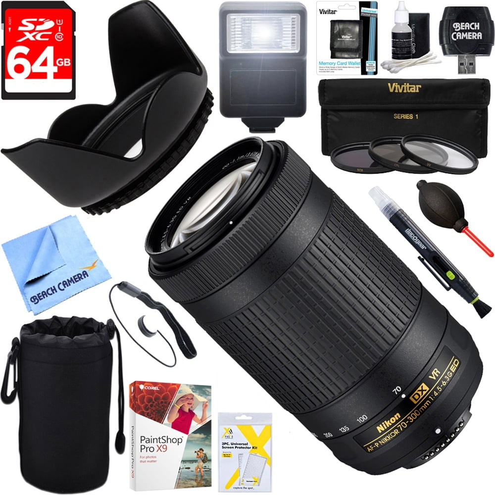 Nikon Af P Dx Nikkor 70 300mm F 4 5 6 3g Ed Vr Lens 062 64gb Ultimate Filter Flash Photography Bundle Walmart Com Walmart Com Nikon Af P Dx Nikkor 70 300mm F 4 5 6 3g Ed Vr Lens 062 64gb Ultimate Filter Flash Photography Bundle Walmart Com Walmart Com