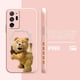 thumbnail image 3 of Case For Samsung Galaxy A30 A20S A10S A14 Note 20 10 9 Pro Plus Lite Ultra 4G 5G Liquid silicone Case Cute T-Teddy Bear, 3 of 5