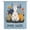 White Blue, variant on Easter Eggs Sheer Curtains 54 Inches Long, Rabbit Spring Botanical Wildflowers Bunny Blue Light Filering Curtains, Breathable Simi Curtain Privacy Drapes for Kitchen Bathroom Small Window Treatment