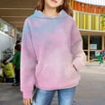 thumbnail image 2 of YunPes Girls Sweatshirt Winter Tie Dye Retro Print Sweatshirt Long Sleeve Comfortable Cute Sweatshirt Brand Hoodies, 2 of 7