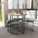 thumbnail image 1 of Juego Comedor Redondo Industrial Kappesberg 4 Bancos Freijó, 1 of 5