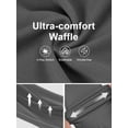 thumbnail image 4 of Slacks for Women Dress Pants Stretchy Work Pants Wide Leg High Waisted Business Casual Trousers with Pockets Waffle, 4 of 7