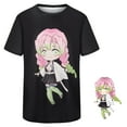 thumbnail image 2 of Anime Demon Slayer Kimetsu No Yaiba Kanroji Mitsuri Cosplay Costume Women 3D Print Summer T-Shirt, 2 of 13