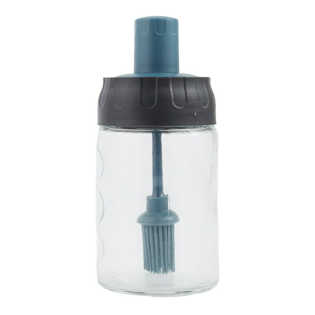 280ml Seasoning Jar Leakproof Moisture-proof Glass Spice Bottle Container with Spoon Stick Brush