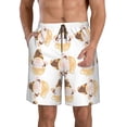 thumbnail image 1 of Sikiie Mignon Gnome Abeille Imprimé Shorts de Plage pour Hommes, Shorts à Séchage Rapide Haute Élasticité - avec Cordon et Poches Antidérapantes, Adaptés pour Plage, Sports, Vacances-Grand, 1 of 6