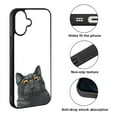 thumbnail image 2 of WIRESTER Shockproof Soft Rubber Cover Case for Apple iPhone 17 6.3" 2025, Black Bombay Kitten Cat, 2 of 5