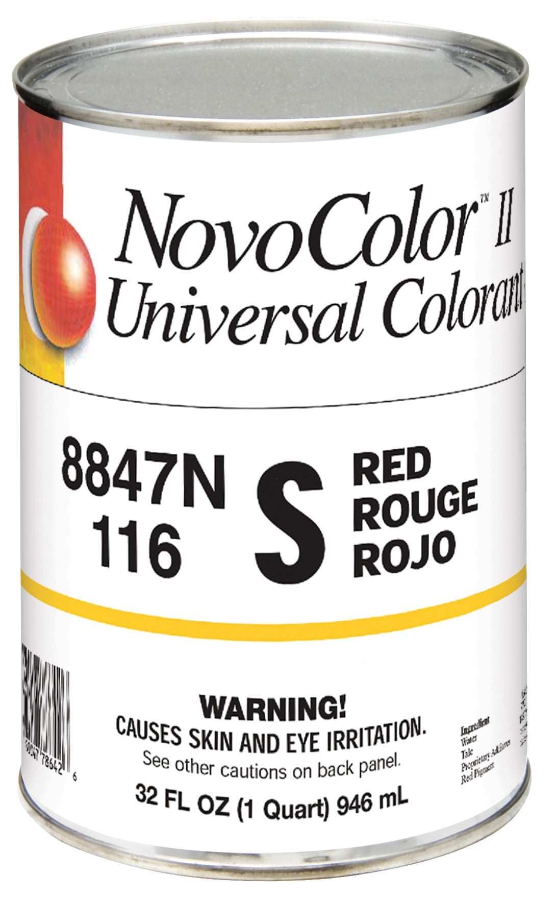 Valspar NovoColor II Paint Colorant, Red, 1 Qt. 076.008847N.005