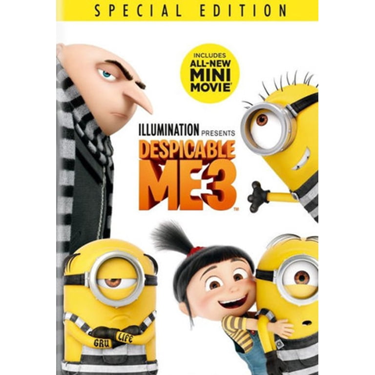 DESPICABLE ME TRILOGY One 1 Two 2 Three 3 DVD Set Steve Carell