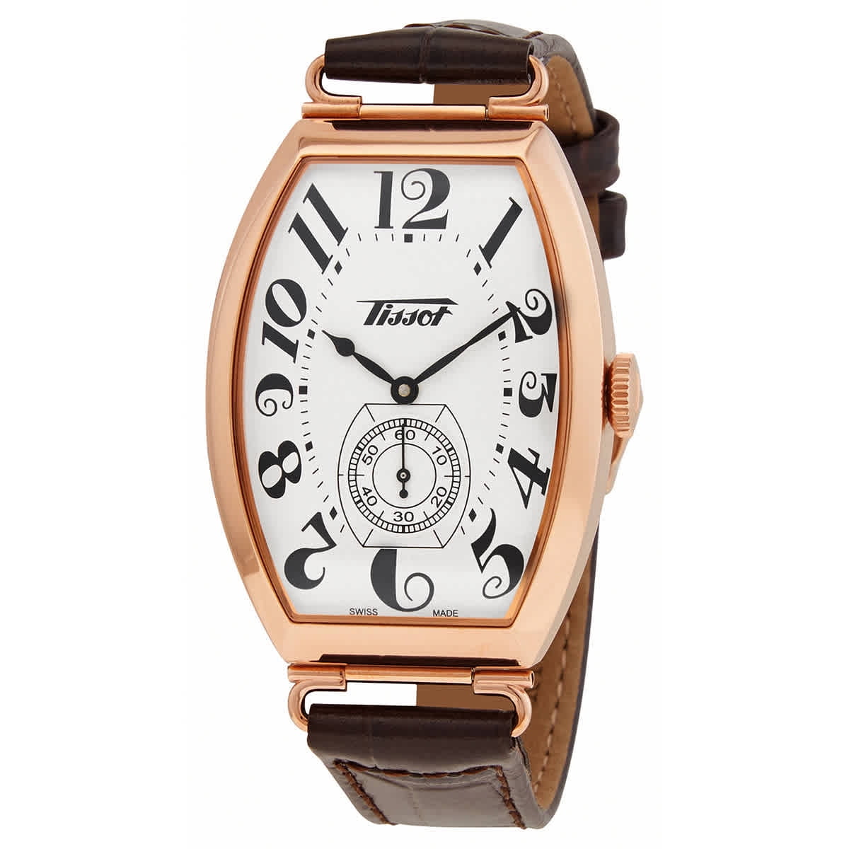 稀少 TISSOT(ティソ) Heritage Porto Quartz Ladies Watch Tissot Heritage Porto Mechanical White Dial Leather Strap