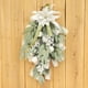 thumbnail image 5 of Arco de boda con flores nevadas, letreros de bienvenida para bodas con flores artificiales para decoración de puertas, decoración de bodas económica, 5 of 5
