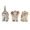 thumbnail image 1 of EeaseMX 3 estatuas de elefante de resina, delicadas esculturas de elefante de la fortuna, estatuas artísticas., 1 of 8