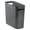 Charcoal, variant on Plastic Small Trash Can, 1.5 Gallon/5.7-Liter Wastebasket, Narrow Garbage Bin with Handles for Bathroom, Laundry, Home Office - Holds Waste, Recycling, 10" High,