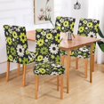 thumbnail image 2 of Yayeee 2 Pack Dining Chair Covers Stretch Parson Chairs Slipcovers Seat Protector, Green Flower Pattern, 2 of 6