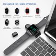 thumbnail image 1 of Cargador inalámbrico portátil USBA + USBC estación de carga rápida magnética Likrtyny para iWatch 7 6 5 4 3 2 1 SE Apple Watch Series, 1 of 8