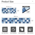 thumbnail image 3 of Yayeee Faucet Mat for Kitchen Sink 14.7" Diatomite Long Splash Guard Pad, Blue and Gray Plaid Pattern, 3 of 7