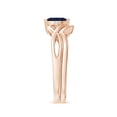 thumbnail image 3 of ANGARA Natural Marquise Sapphire and Diamond Infinity Bridal Set in 14K Rose Gold for Women (Size-6x3mm) | September Birthstone, Anniversary, Jewelry Gift for Women | Natural Blue Sapphire Ring, 3 of 10