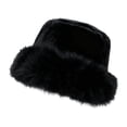 thumbnail image 1 of Sombrero de pescador de invierno, elegante, moderno y grueso, ideal para fiestas y patinaje. Negro, 1 of 9
