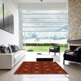 thumbnail image 6 of Ahgly Company Indoor Rectangle Patterned Dark Bronze Brown Area Rugs, 3' x 5', 6 of 6