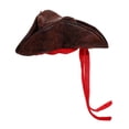 thumbnail image 4 of Sombrero pirata de Halloween para hombre y mujer, gorro de disfraz para fiesta, disfraces de carnaval, 4 of 6