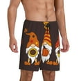 thumbnail image 2 of Sikiie Fall Gnomes Mens Pajama Shorts, Lightweight Lounge Pant with Pockets Soft Sleep Pj Shorts for MenMedium, 2 of 6
