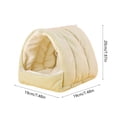 thumbnail image 3 of Warm Plush Parrot Nest Hammocks for Medium Sized Birds Winter Sleeping House Cozy Cage Accessory, 7.87x7.48x7.48 inches, 3 of 6