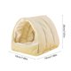 thumbnail image 3 of Hamaca cálida para loros | Cama colgante de algodón grueso y afelpado | Espacio de descanso invernal acogedor para loros medianos | Accesorio de jaula de tela suave | Amarillo, gris, verde y morado, 3 of 5
