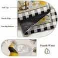 thumbnail image 6 of Spring Gnomes Entryway Rug 2'x3'&nbsp; Non Slip Front Door Mats, Farmhouse Bees Flowers Black White Plaid Entrance Rugs Indoor Outdoor Carpet, Washable Floor Mats Small Area Rug for Bedroom Kitchen, 6 of 8