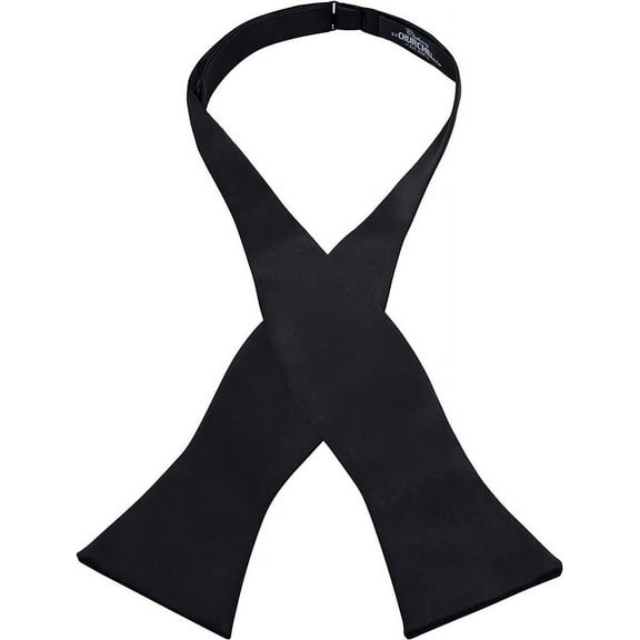 S.H. Churchill & Co. Men's Self-Tie Satin Bow Tie - Faux Silk for Wedding Tuxedo