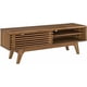 thumbnail image 1 of Modway Render Mid-Century Modern Low Profile 59 Inch TV Stand in Walnut Tv Cabinet Living Room Furniture My Lux Decor Round, 1 of 7