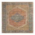 thumbnail image 6 of Unique Loom Chenille Jute Collection Area Rug - Rambagh (7' 10" Square Orange Yellow/Ivory), 6 of 6