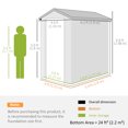 thumbnail image 3 of Outsunny 4.5' x 6' Plastic Garden Storage Shed with Air Vents, Light Grey, 3 of 10