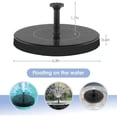 thumbnail image 5 of Solar Fountain, Free Standing Solar Water Pumps with 4 Different Spray Pattern Heads for Garden, Pond, Pool, Fish Tank, 5 of 7