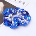 thumbnail image 2 of FELTECHELECTR Cintas para el pelo con lentejuelas, exquisitas bandas para el pelo, coleteros para niñas, mujeres y niñas (azul), 2 of 7