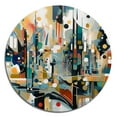thumbnail image 3 of Designart "Reality Transcendence II" Abstract Landscape Metal Round Art Print, 3 of 5