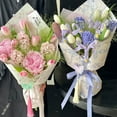 thumbnail image 3 of Nvzi gifts, flowers, gift box packaging paper, Chinese floral paper thickened printed floral packaging paper (green), 3 of 5