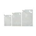 thumbnail image 5 of 50 Pcs Muka 68 OZ White Poly Side Spout Stand Up Pouch Bags w/ Handle, 15 mm Spout, BPA Free, 5 of 5