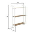 thumbnail image 5 of Aspire Home Accents 8 in x 26 in 3-Tier Distressed Floating Shelf, 5 of 5