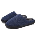 thumbnail image 3 of Pantuflas cálidas de interior para hombre, antideslizantes, cálidas, de felpa, ligeras, 3 of 8