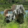 thumbnail image 2 of Merino Wool Blanket - Soft Warm Thick Washable Large Bed Couch Camping Outdoor Travel Throw Blanket All Weather, Plaid Grey 79X63, 2 of 6