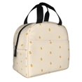 thumbnail image 3 of Mini Orange Print Lunch Bag Thick Aluminum Foil Tote Cooler for Women Work Picnic Gift, 3 of 7