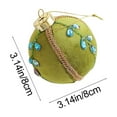 thumbnail image 3 of ToyKingdee Christmas Ball - Ivory Velvet Ornaments- Christmas Tree Decoration Christmas Ball Ornament Suitable for Xmas Ornament, Parties, 3 of 6