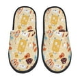 thumbnail image 2 of KLL Summer Travel Slippers for Women Men House Slip on Indoor Outdoor Bedroom Furry Fleece Lined Ladies Comfy Anti-Skid Rubber Hard Sole-Large, 2 of 8