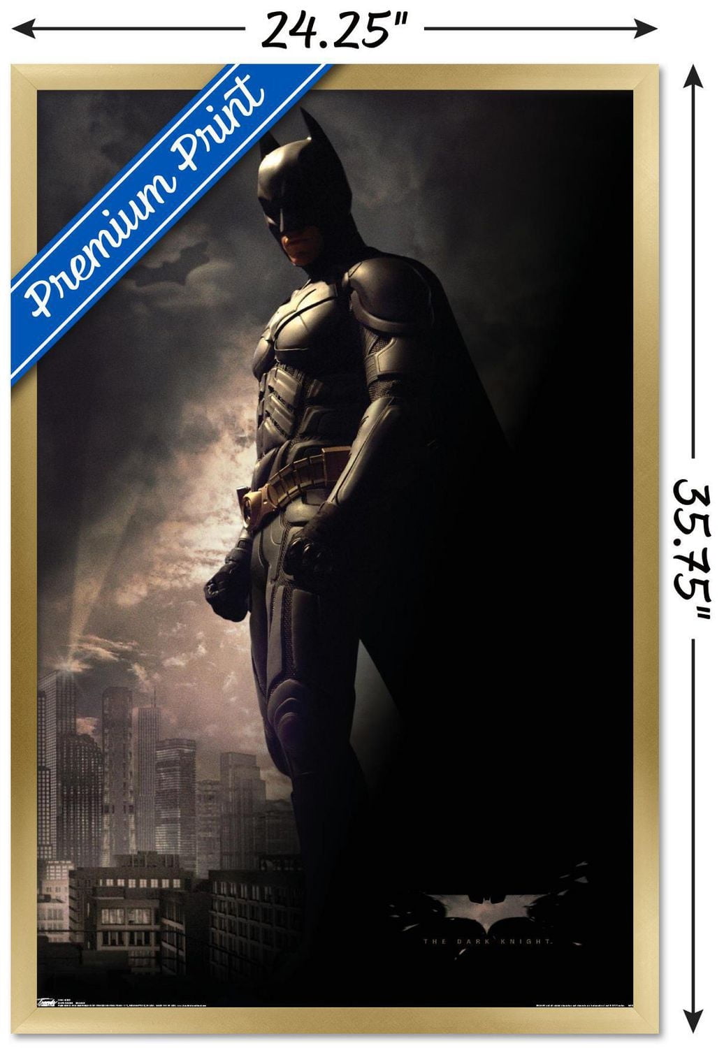 DC Comics Movie - The Dark Knight - Batman in the Shadows Wall Poster, 22.375" x 34"
