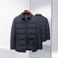 thumbnail image 2 of Chaqueta de plumón para hombre 90 plumón de pato blanco solapa abrigo negro negocios ligero 2024 invierno ropa superior Jack, 2 of 5