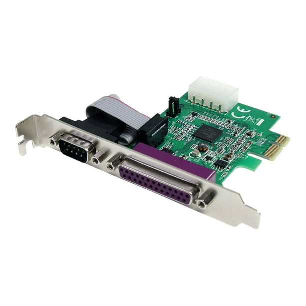 StarTech.com 1S1P Native PCI Express Parallel Serial Combo Card 16950 (PEX1S1P952) - Adaptateur Parallèle/série - PCIe low profile - Parallèle, RS-232