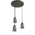 thumbnail image 1 of Woodbridge Lighting 13224MEB-M20MTC Venezia 3-Light Multi-Light Pendant, Metallic Bronze, 1 of 4