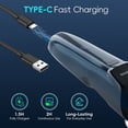 thumbnail image 4 of NICEBAY Electric Razor for Men, Wet/Dry Electric Shaver with Nose Trimmer, LED Display, Travel Lock, Type-C Charging Stand, IPX7 Waterproof, 4 of 9