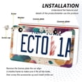 thumbnail image 3 of Aluminum License Plate Frame 2 Pack Car Exterior Accessory Car Tag Holder for Front Rear Plates Cars Decor Teal and Orange Abstract Shapes, 3 of 7