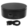 thumbnail image 6 of Tineasur 1Set Outdoor Indoor Electric Rotating Display Stand Black Plastic Jewelry Display Base, 6 of 8