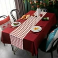 thumbnail image 3 of Christmas Table Runner Christmas Table Runners Red Plaid Tablecloths Holiday Table Decorations Holiday Party Kitchen Country Style Christmas Home Decor Gifts Christmas Table Decorations, 3 of 6